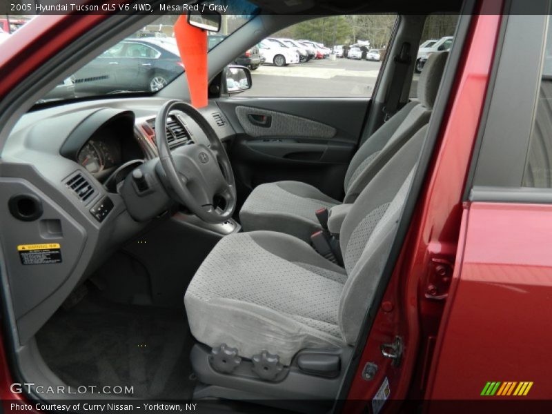 Mesa Red / Gray 2005 Hyundai Tucson GLS V6 4WD