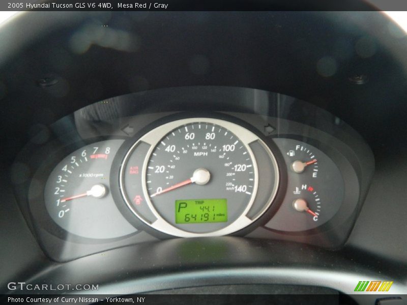 Mesa Red / Gray 2005 Hyundai Tucson GLS V6 4WD