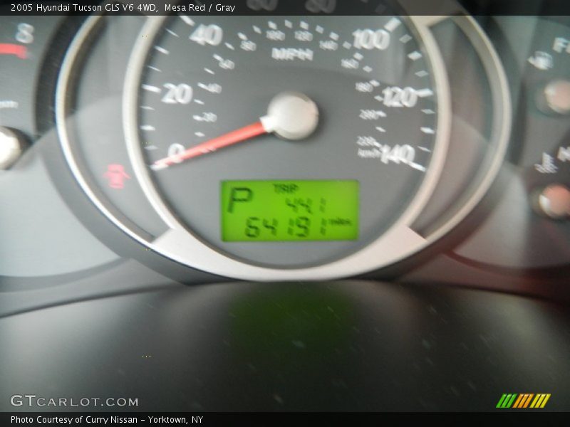 Mesa Red / Gray 2005 Hyundai Tucson GLS V6 4WD