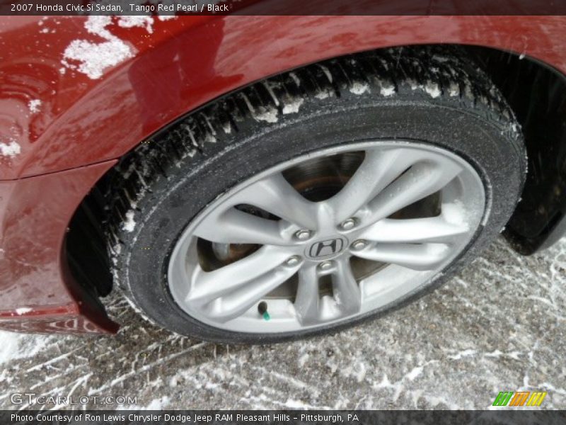 Tango Red Pearl / Black 2007 Honda Civic Si Sedan