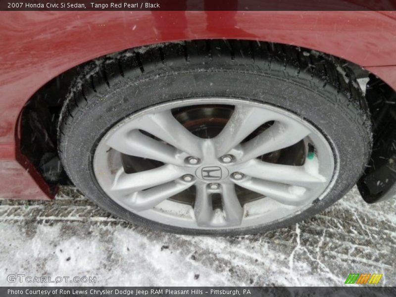 Tango Red Pearl / Black 2007 Honda Civic Si Sedan