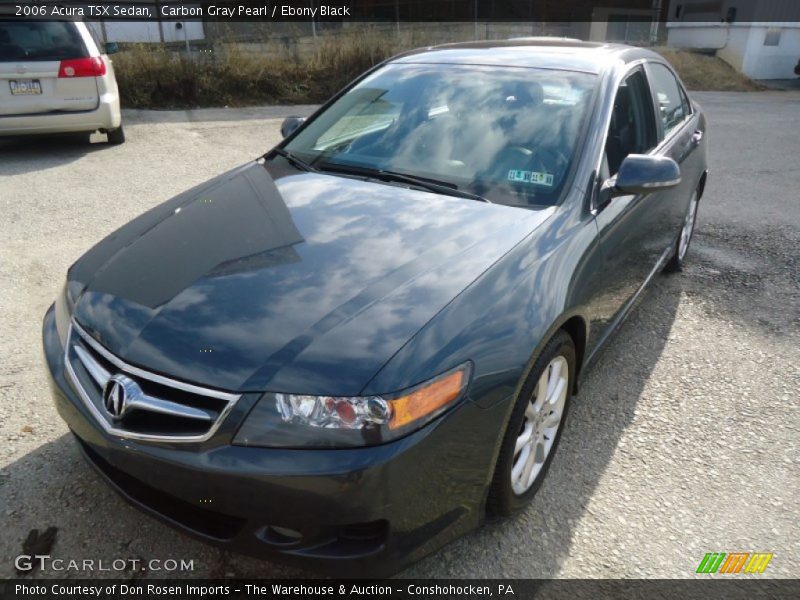 Carbon Gray Pearl / Ebony Black 2006 Acura TSX Sedan