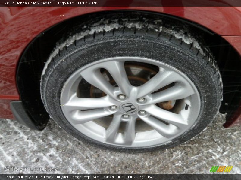 Tango Red Pearl / Black 2007 Honda Civic Si Sedan