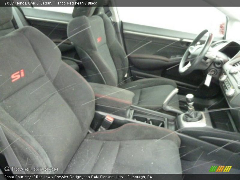 Tango Red Pearl / Black 2007 Honda Civic Si Sedan