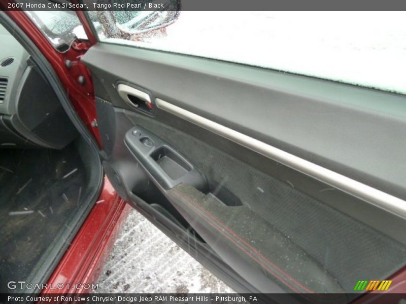 Tango Red Pearl / Black 2007 Honda Civic Si Sedan