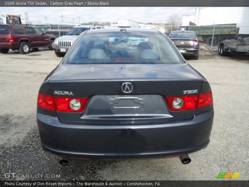 Carbon Gray Pearl / Ebony Black 2006 Acura TSX Sedan