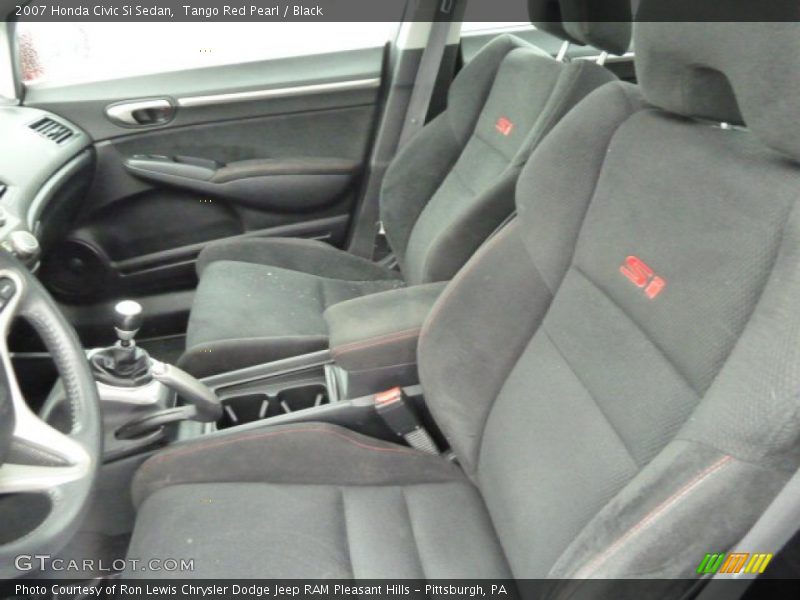 Tango Red Pearl / Black 2007 Honda Civic Si Sedan