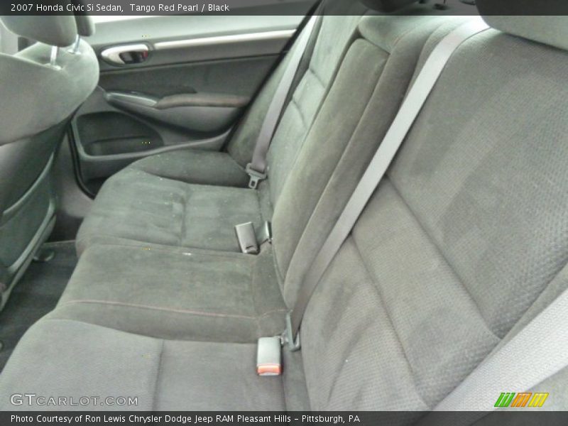 Tango Red Pearl / Black 2007 Honda Civic Si Sedan