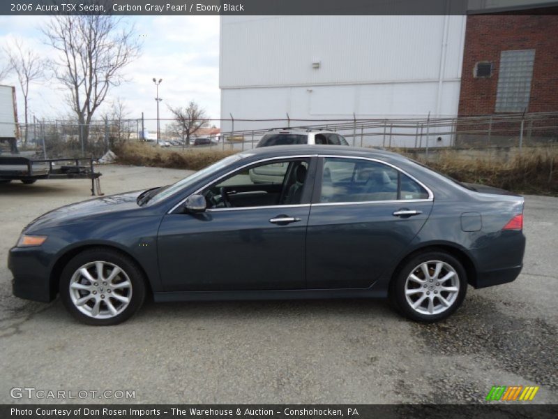Carbon Gray Pearl / Ebony Black 2006 Acura TSX Sedan