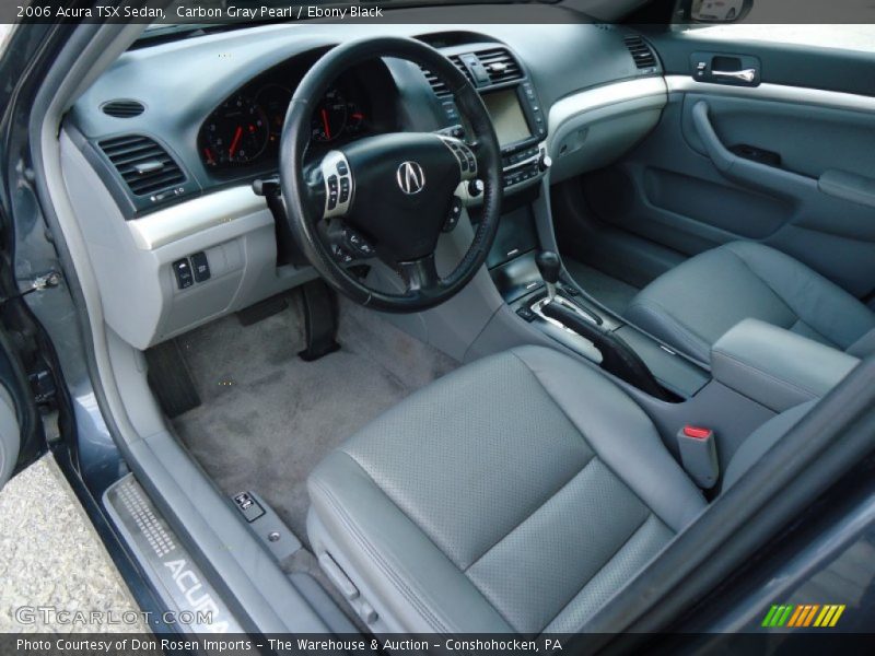 Carbon Gray Pearl / Ebony Black 2006 Acura TSX Sedan