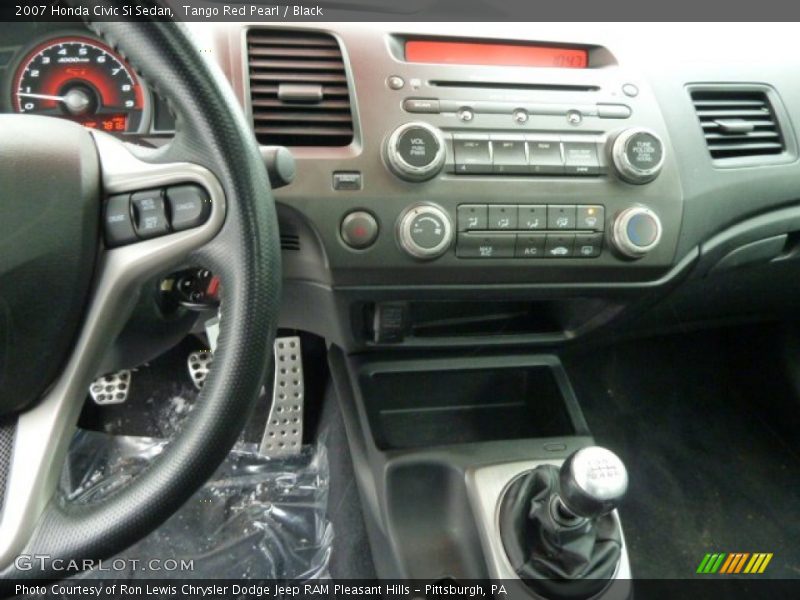 Tango Red Pearl / Black 2007 Honda Civic Si Sedan