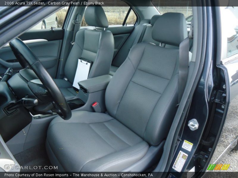 Carbon Gray Pearl / Ebony Black 2006 Acura TSX Sedan
