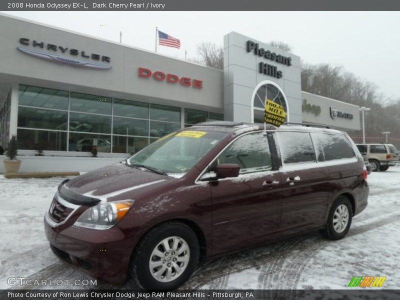 Dark Cherry Pearl / Ivory 2008 Honda Odyssey EX-L
