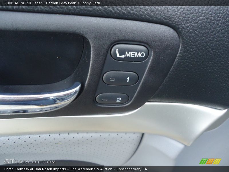 Carbon Gray Pearl / Ebony Black 2006 Acura TSX Sedan