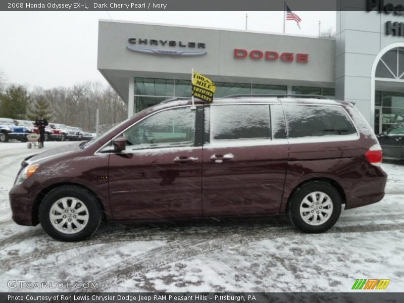 Dark Cherry Pearl / Ivory 2008 Honda Odyssey EX-L