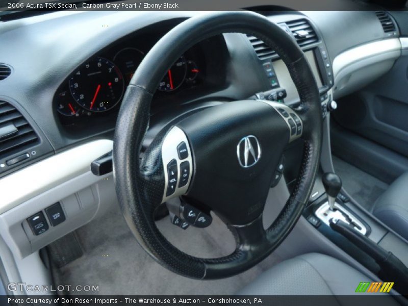 Carbon Gray Pearl / Ebony Black 2006 Acura TSX Sedan