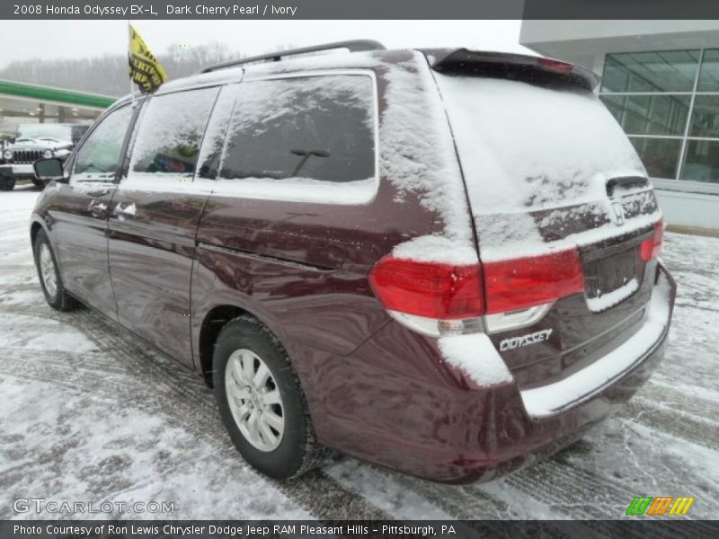 Dark Cherry Pearl / Ivory 2008 Honda Odyssey EX-L