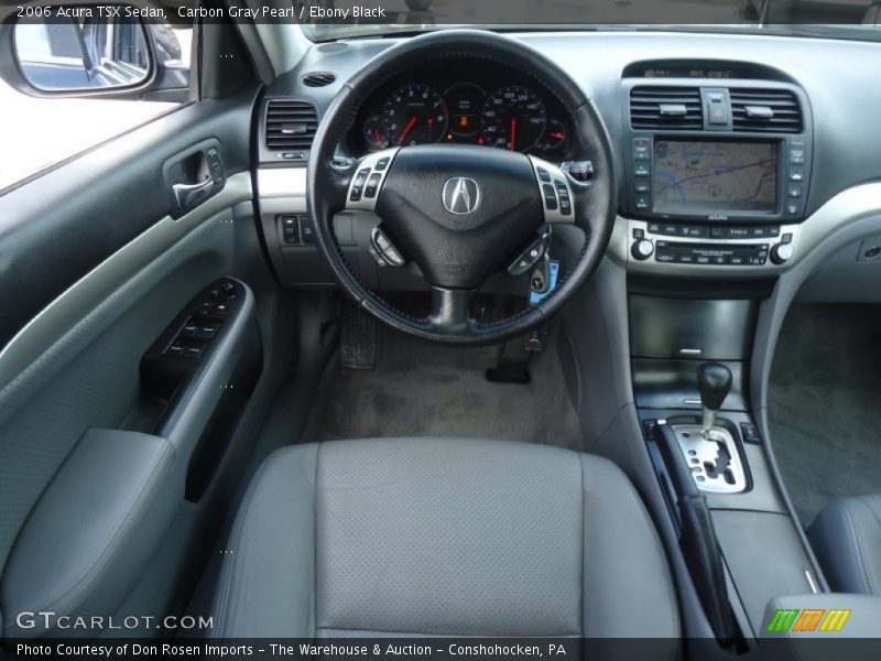 Carbon Gray Pearl / Ebony Black 2006 Acura TSX Sedan