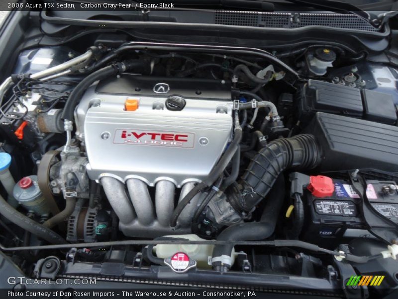 Carbon Gray Pearl / Ebony Black 2006 Acura TSX Sedan