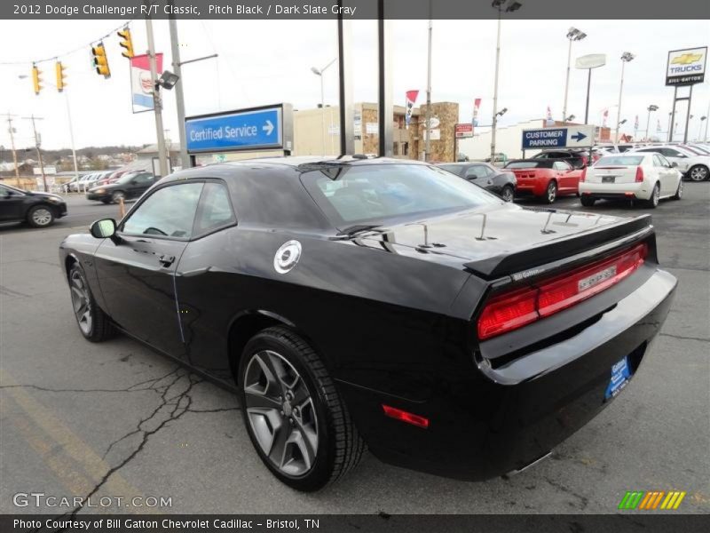 Pitch Black / Dark Slate Gray 2012 Dodge Challenger R/T Classic