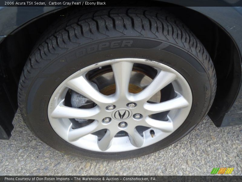 Carbon Gray Pearl / Ebony Black 2006 Acura TSX Sedan