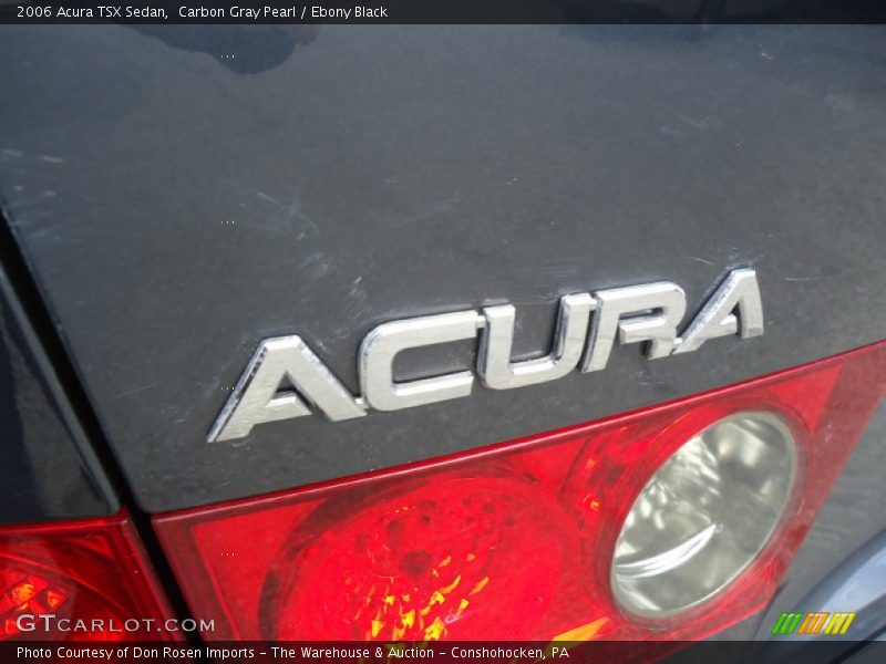Carbon Gray Pearl / Ebony Black 2006 Acura TSX Sedan