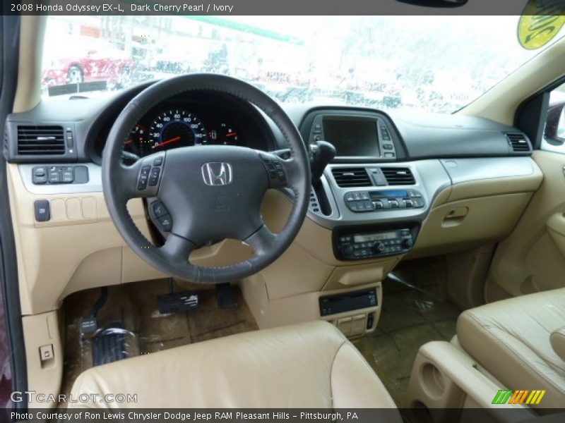 Dark Cherry Pearl / Ivory 2008 Honda Odyssey EX-L
