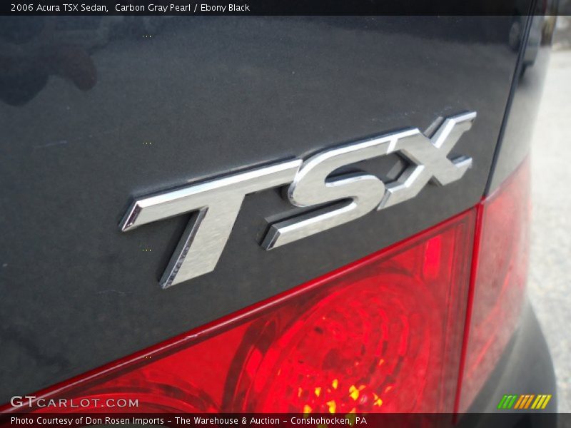 Carbon Gray Pearl / Ebony Black 2006 Acura TSX Sedan
