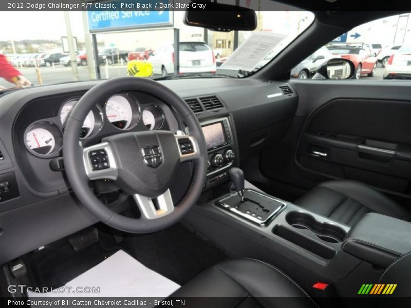 Pitch Black / Dark Slate Gray 2012 Dodge Challenger R/T Classic