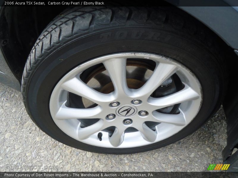 Carbon Gray Pearl / Ebony Black 2006 Acura TSX Sedan