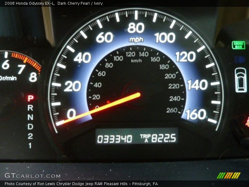 Dark Cherry Pearl / Ivory 2008 Honda Odyssey EX-L