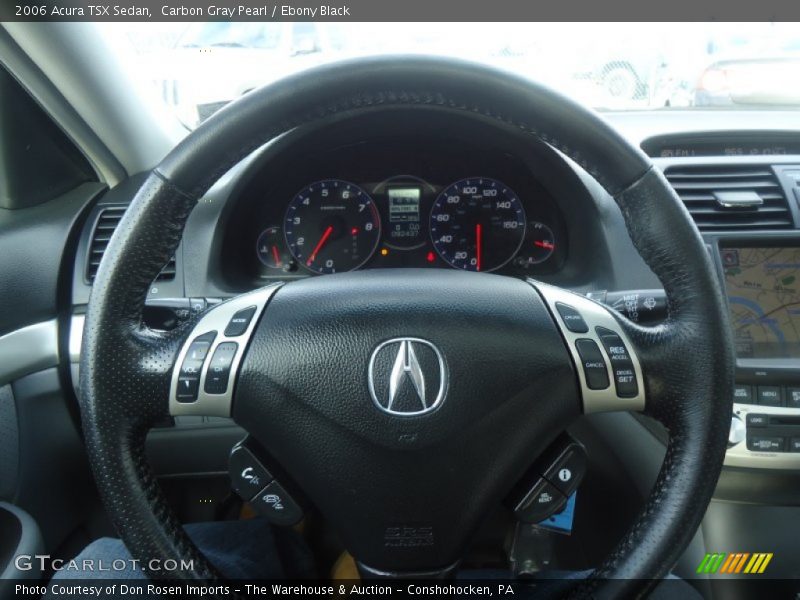 Carbon Gray Pearl / Ebony Black 2006 Acura TSX Sedan
