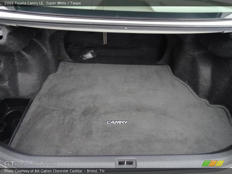 Super White / Taupe 2003 Toyota Camry LE