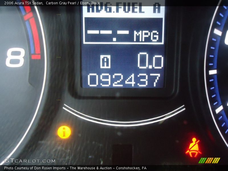 Carbon Gray Pearl / Ebony Black 2006 Acura TSX Sedan