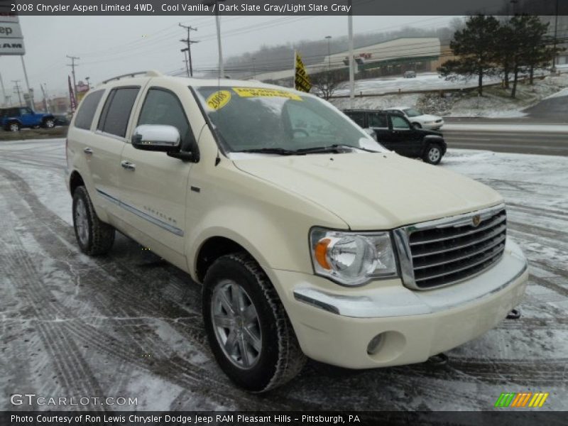 Cool Vanilla / Dark Slate Gray/Light Slate Gray 2008 Chrysler Aspen Limited 4WD