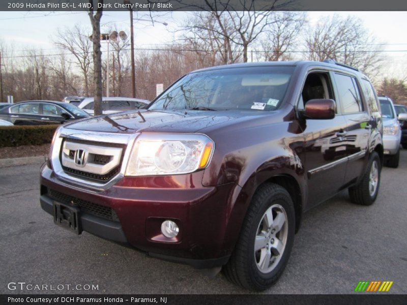 Dark Cherry Pearl / Black 2009 Honda Pilot EX-L 4WD