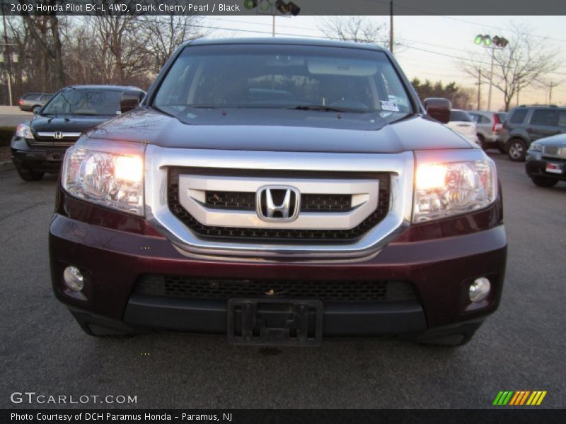 Dark Cherry Pearl / Black 2009 Honda Pilot EX-L 4WD