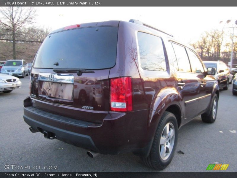 Dark Cherry Pearl / Black 2009 Honda Pilot EX-L 4WD