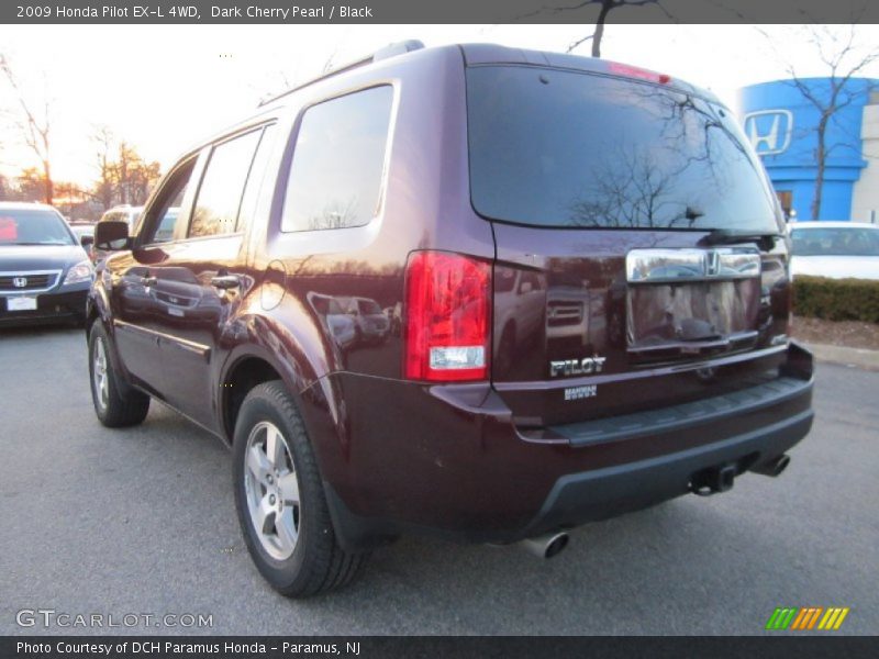 Dark Cherry Pearl / Black 2009 Honda Pilot EX-L 4WD