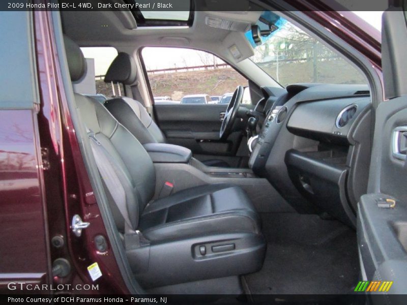 Dark Cherry Pearl / Black 2009 Honda Pilot EX-L 4WD