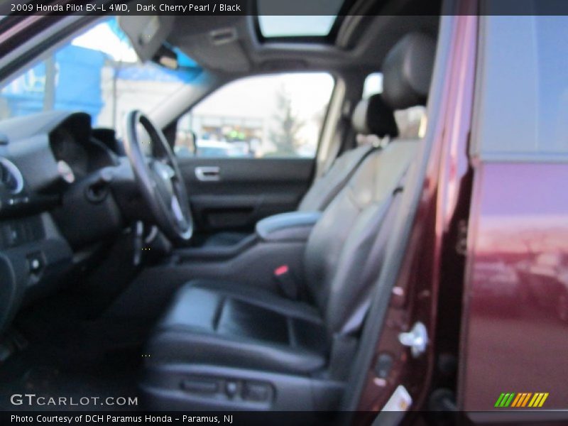 Dark Cherry Pearl / Black 2009 Honda Pilot EX-L 4WD
