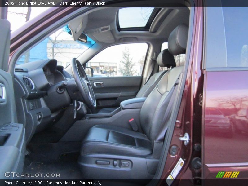 Dark Cherry Pearl / Black 2009 Honda Pilot EX-L 4WD