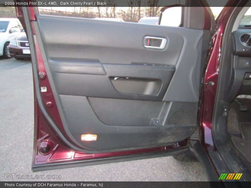 Dark Cherry Pearl / Black 2009 Honda Pilot EX-L 4WD