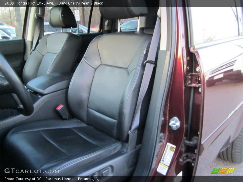 Dark Cherry Pearl / Black 2009 Honda Pilot EX-L 4WD