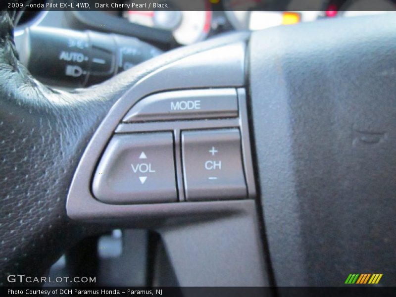 Dark Cherry Pearl / Black 2009 Honda Pilot EX-L 4WD