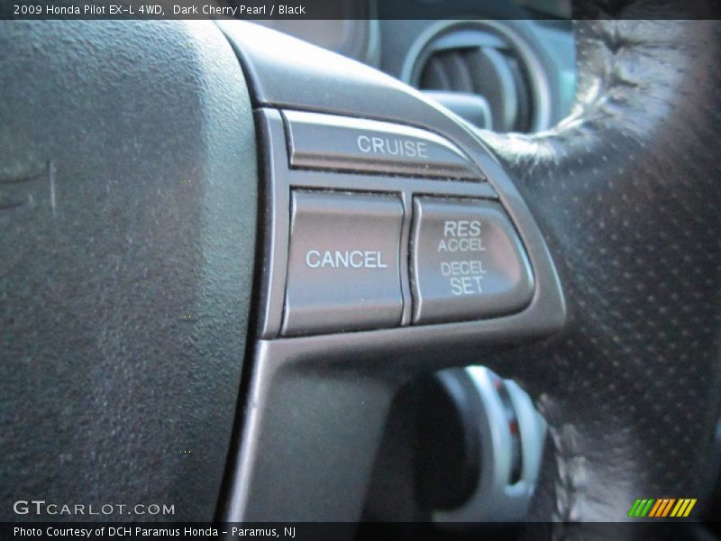 Dark Cherry Pearl / Black 2009 Honda Pilot EX-L 4WD