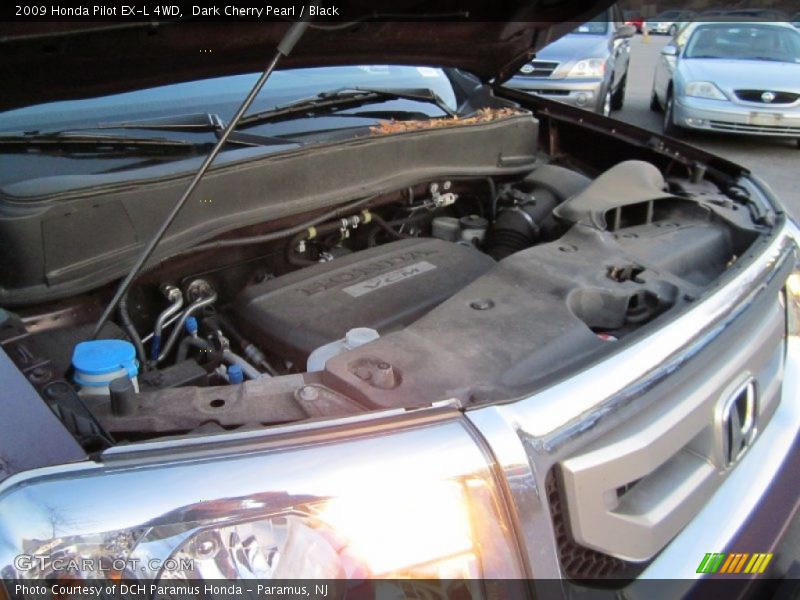 Dark Cherry Pearl / Black 2009 Honda Pilot EX-L 4WD