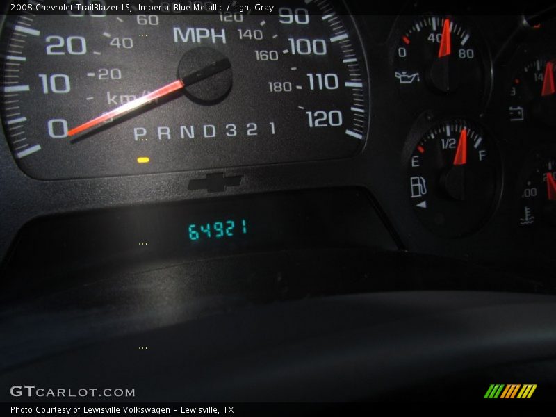 Imperial Blue Metallic / Light Gray 2008 Chevrolet TrailBlazer LS