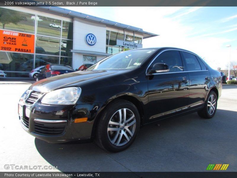 Black / Pure Beige 2006 Volkswagen Jetta 2.5 Sedan