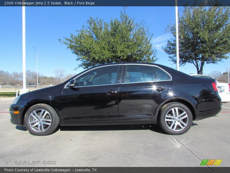 Black / Pure Beige 2006 Volkswagen Jetta 2.5 Sedan